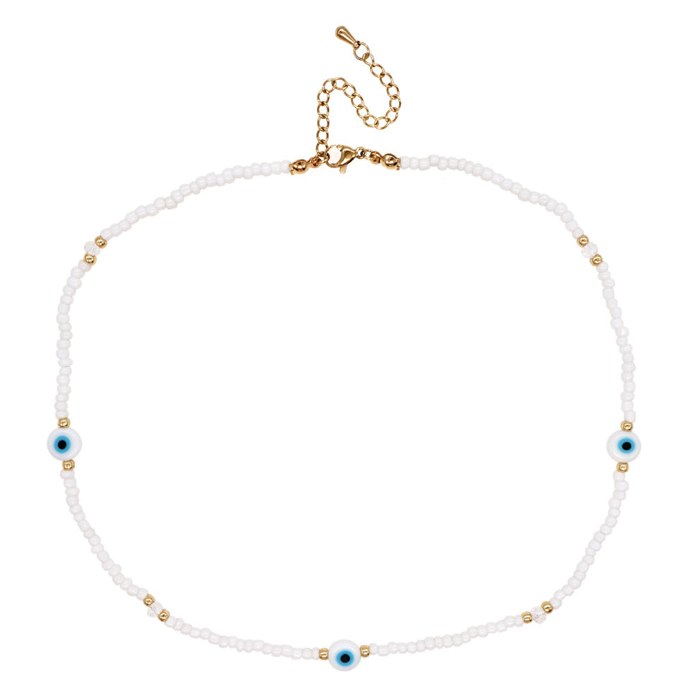 Wholesale Boho Beaded Glass Necklace